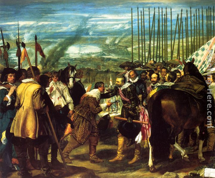 The Surrender of Breda painting - Diego Rodriguez de Silva Velazquez The Surrender of Breda art painting